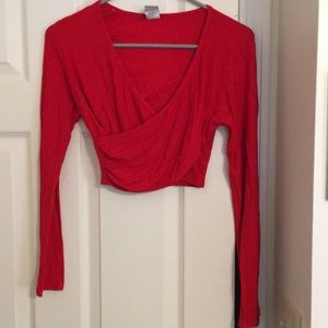 Front criss-cross crop top, never worn